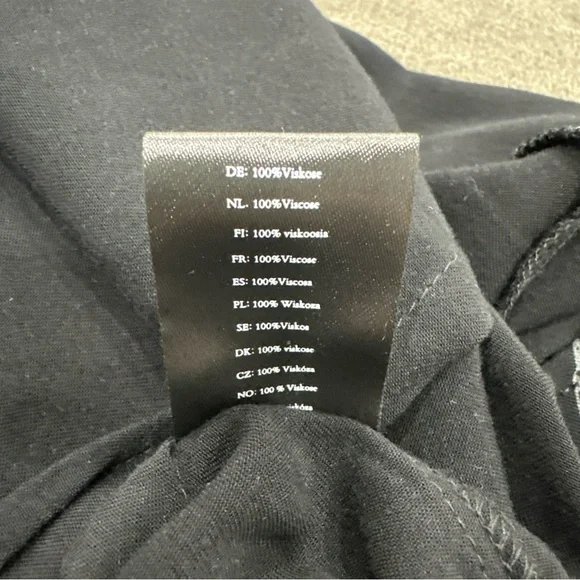 DISTURBIA Parasite Playsuit Black V-Neck Romper Bugs Print Goth w/ Tie (Size 8) - Picture 13 of 13